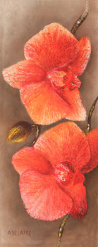 Named contemporary work « "Orchidée n°3 », Made by ADéLAïDE