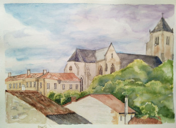 Contemporary work named « Abbaye de Celles-sur-Belle », Created by BARTLET-DROUZY