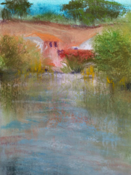 Contemporary work named « Moulin sur le Thouet », Created by BARTLET-DROUZY