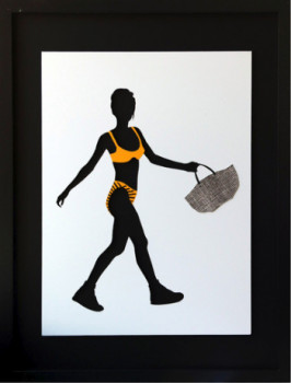 Named contemporary work « MAILLOT JAUNE », Made by DAPSANSE