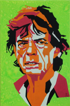 Named contemporary work « Mick Jagger », Made by AQUARELLEMENT VOTRE