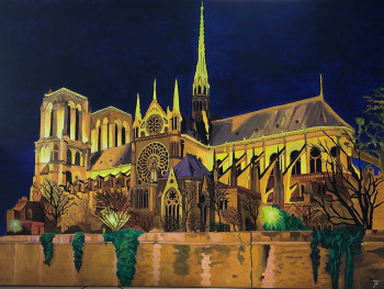 Named contemporary work « Notre Dame  », Made by A.T.1801