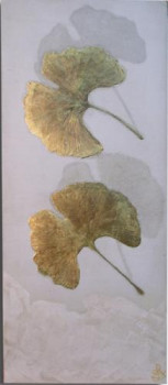 Contemporary work named « gingko n°3 », Created by PITTOREX