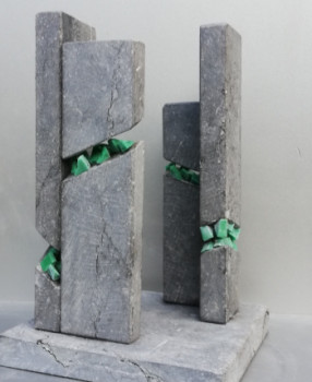 Named contemporary work « Opposition », Made by PHILIPPE ROSSI