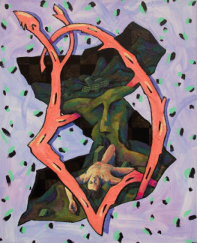 Named contemporary work « Désintègration 5 », Made by JEAN-LUC BAINIER