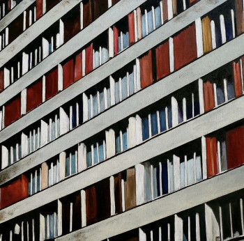 Named contemporary work « Façade immeuble III », Made by BENOIT TESSIER