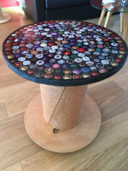 Named contemporary work « Table muselets de champagne (2019)  », Made by ATYPICALDECODESIGN