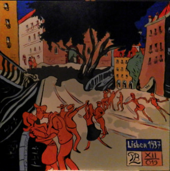 Named contemporary work « Lisboa 1937 », Made by PB