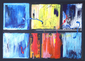 Contemporary work named « abstract 9 », Created by RICHARD SAINT-AMANS