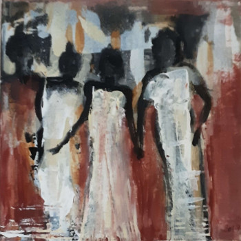 Named contemporary work « les demoiselles », Made by MARYSE DAVETTE