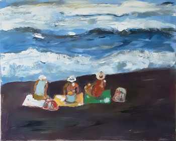 Named contemporary work « tenerife », Made by MARYSE DAVETTE