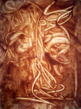 Named contemporary work « Fine Cinnamon Art III », Made by VASCO