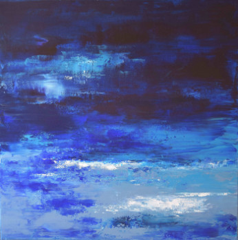 Named contemporary work « The deep blue sea », Made by HéLèNE ZENATTI