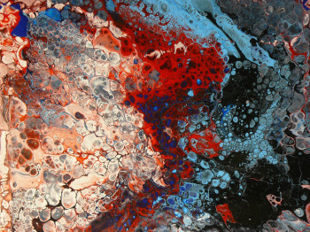 Named contemporary work « Abstraction Sous-marine 62 », Made by PICH