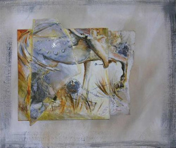 Named contemporary work « pas a pas », Made by ELIZABETH WOOD MORGAN 