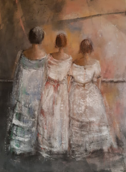 Named contemporary work « LADIES », Made by MIREILLE MAURY