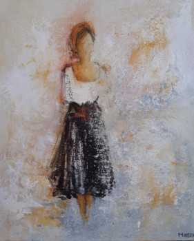 Named contemporary work « TENUE DE PRINTEMPS », Made by MIREILLE MAURY