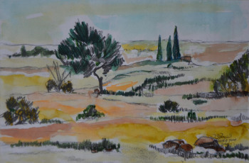 Named contemporary work « De Oran à Tlemcen 5 », Made by AFFIF CHERFAOUI