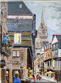 Named contemporary work « Quimper », Made by FRANCIS MICHOT