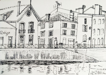 Named contemporary work « Quai Métayer », Made by BARTLET-DROUZY