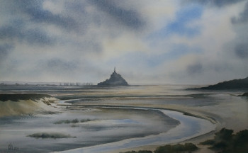 Named contemporary work « Mont St Michel », Made by VAL.H