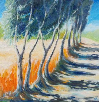 Named contemporary work « L'allée aux eucalyptus », Made by CHRISTEL FRéON