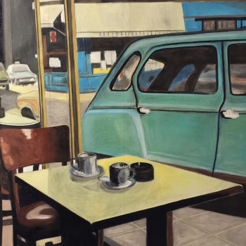 Contemporary work named « Le Bistrot 1 », Created by GWENAELLE EL SAYED