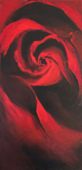 Named contemporary work « Rose », Made by MARTINEC