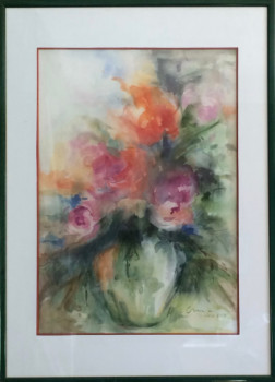 Named contemporary work « bouquet de fleur 2 », Made by MARTINEC
