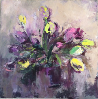 Named contemporary work « Tulipes », Made by MARTINEC