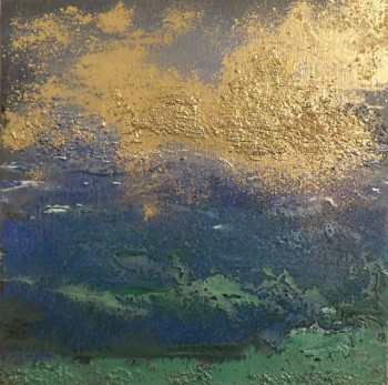 Named contemporary work « Carré d'O », Made by CéLéA PEINTURE