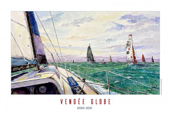 Named contemporary work « Vendée Globe 2020-2021 », Made by JP-ARTISTE