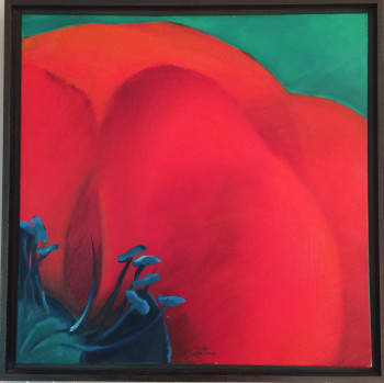 Named contemporary work « Le coquelicot », Made by MARTINEC