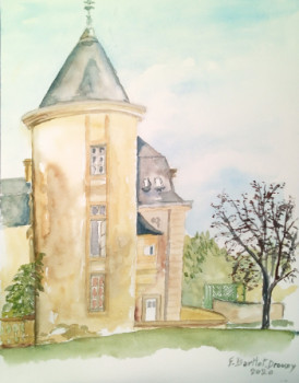 Named contemporary work « Le château des Ouches », Made by BARTLET-DROUZY