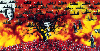 Named contemporary work « LA PESTE- ÉTUDE POUR UN TEXTE PRÉMONITOIRE D'ANTONIN ARTAUD », Made by PATRICK SANTUS