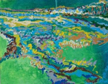 Named contemporary work « MAREE MONTANTE A CONLEAU », Made by MARIE-PIERRE ESTEVE
