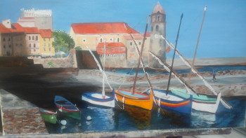 Named contemporary work « COLLIOURE », Made by DOMINIQUE PALIS