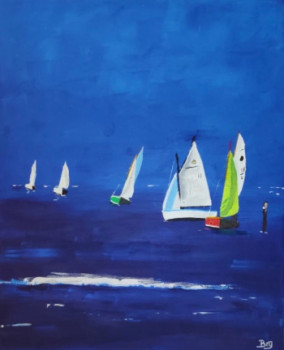 Named contemporary work « Dans le Golfe... », Made by BRU