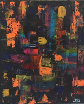 Named contemporary work « couleurs 1 », Made by BRU