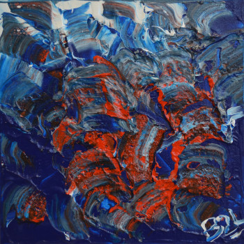 Contemporary work named « Océan ensanglanté », Created by B2L