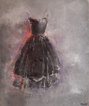 Named contemporary work « ROBE NOIRE », Made by MIREILLE MAURY