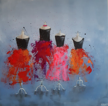Named contemporary work « FESTIVITE 2 », Made by MIREILLE MAURY