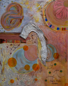 Named contemporary work « L'empreinte de l'ange », Made by REGINE LACOUR