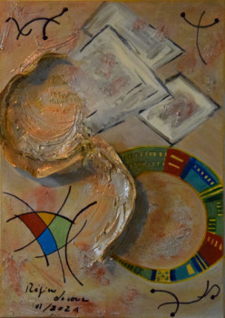 Named contemporary work « Depuis d'autres soleils 1 », Made by REGINE LACOUR