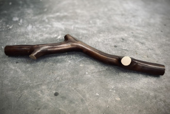 Named contemporary work « La Branche bronze M patiné », Made by FLORENT ROQUES