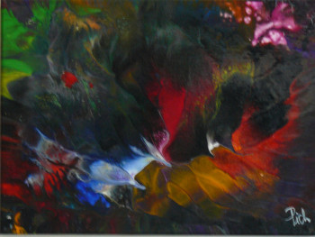 Named contemporary work « Pich ' magic abstract art 135 », Made by PICH