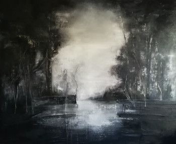 Named contemporary work « Le bain de mes nuits », Made by VéRONIQUE AZAM