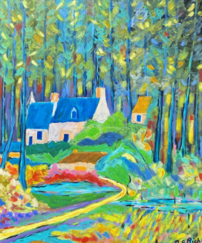 Named contemporary work « La petite maison dans la forêt », Made by ALAIN-CHARLES RICHER