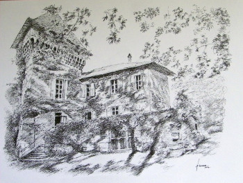 Contemporary work named « Le château de Brion », Created by JDORTEL