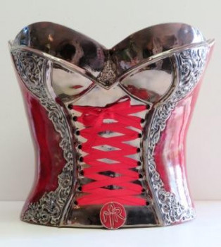 Named contemporary work « Corset Champagne », Made by MYR SCULPTURES